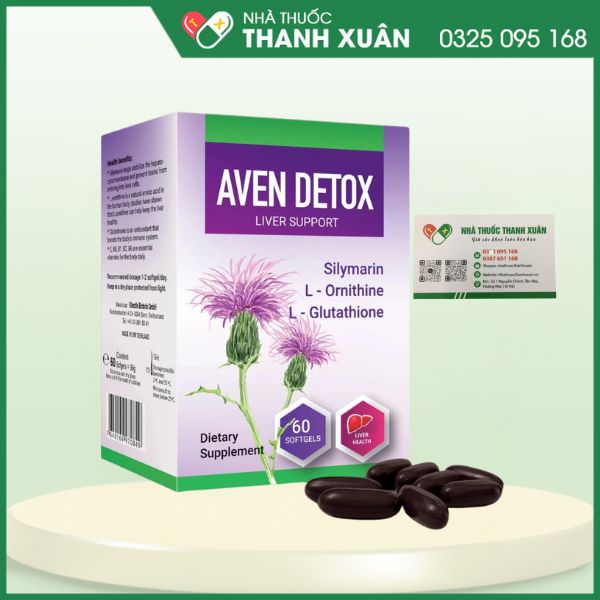 Aven Detox - Hỗ trợ giải độc gan, bảo vệ gan, tăng cường chức năng gan